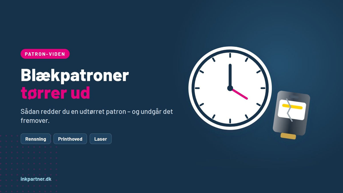 Blækpatroner tørrer ud: Sådan redder du en udtørret patron – og undgår det fremover