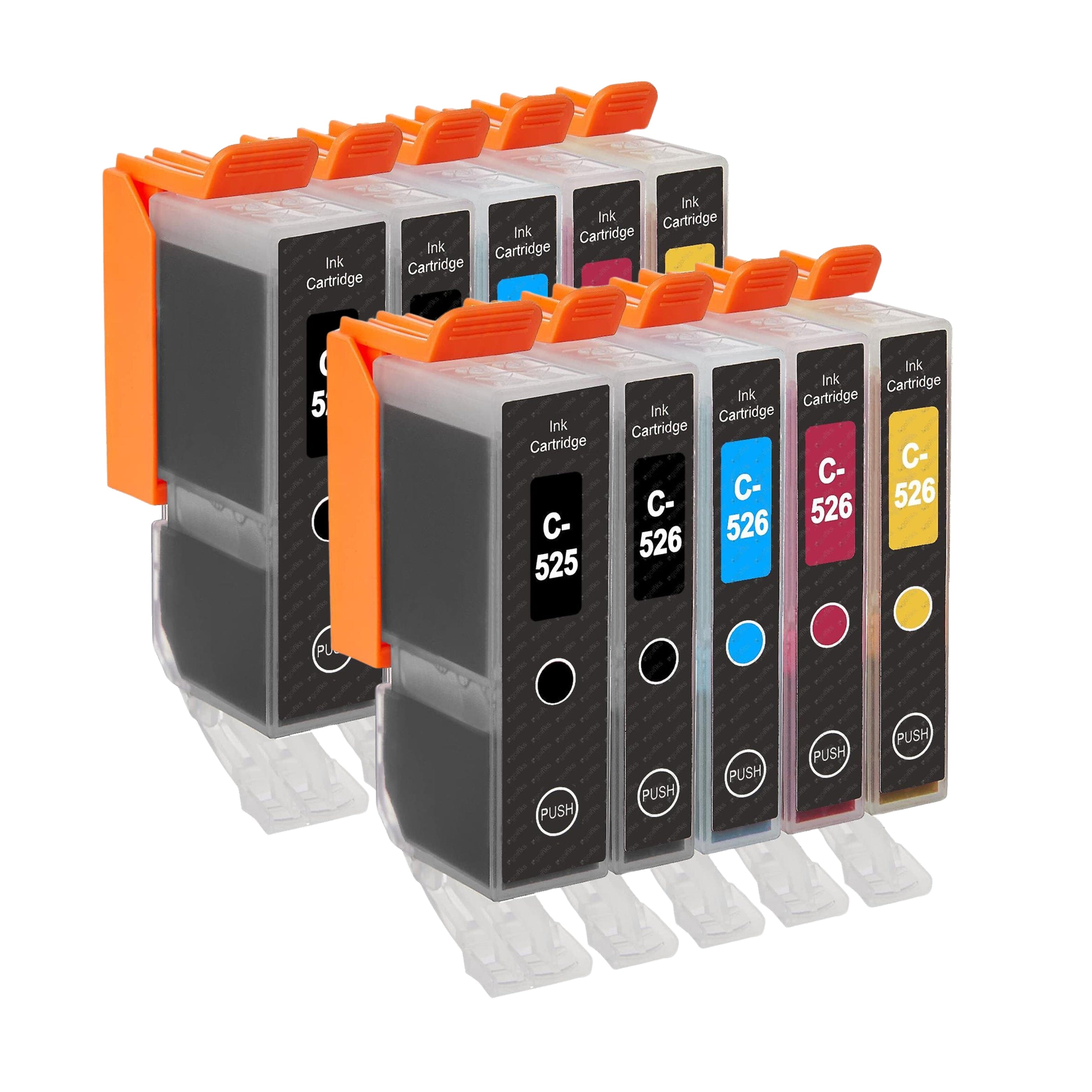 Pakke sæt Canon PGI-525 / CLI-526 – 5 farver PBK-BK-C-M-Y – alternativ – 118 ml