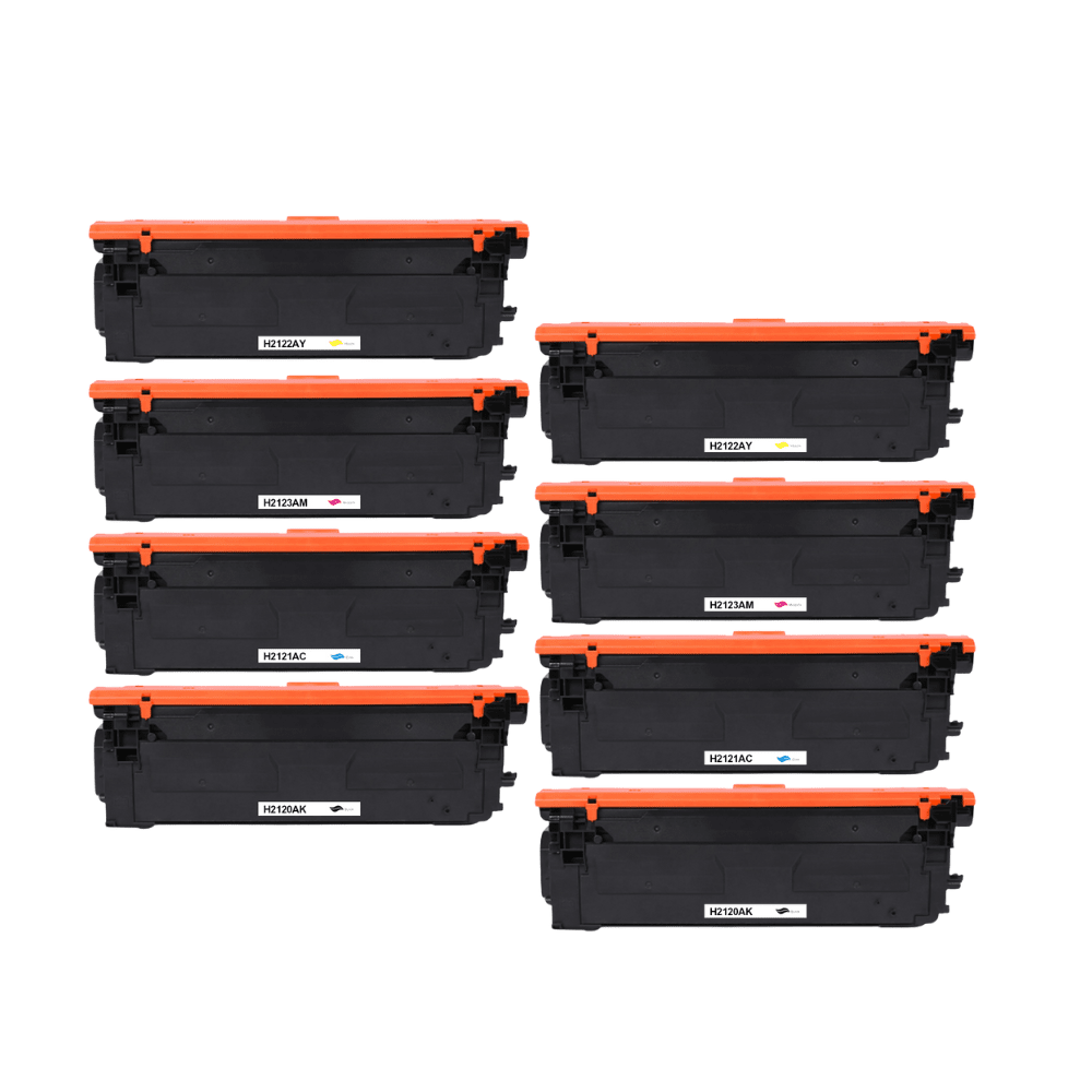 Pakke sæt HP 212A – 2x4 farver BK-C-M-Y – alternativ – 38.000 sider