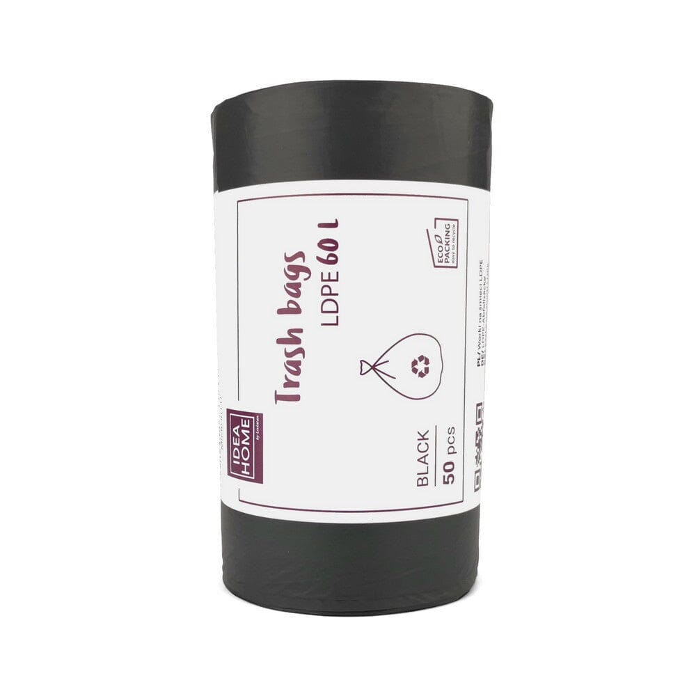 Sorte affaldssække - 60 liter - 50 stk