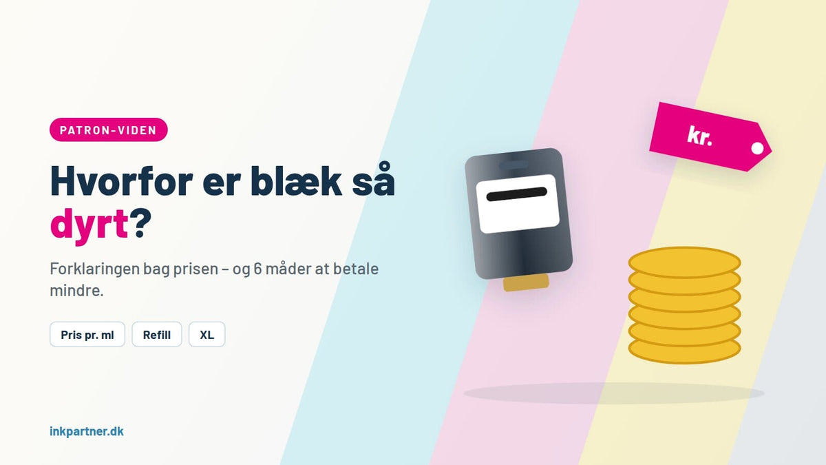 Hvorfor er printerblæk så dyrt? – og 6 måder at betale mindre