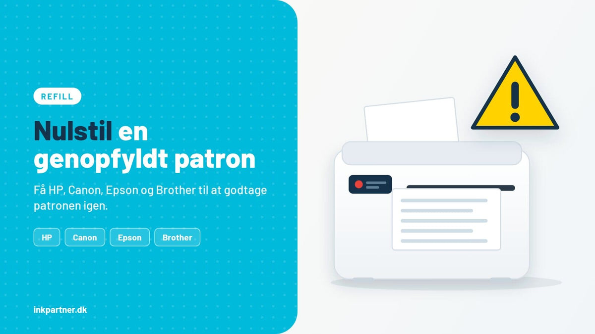Printeren genkender ikke den genopfyldte patron – sådan nulstiller du (HP, Epson, Canon, Brother)