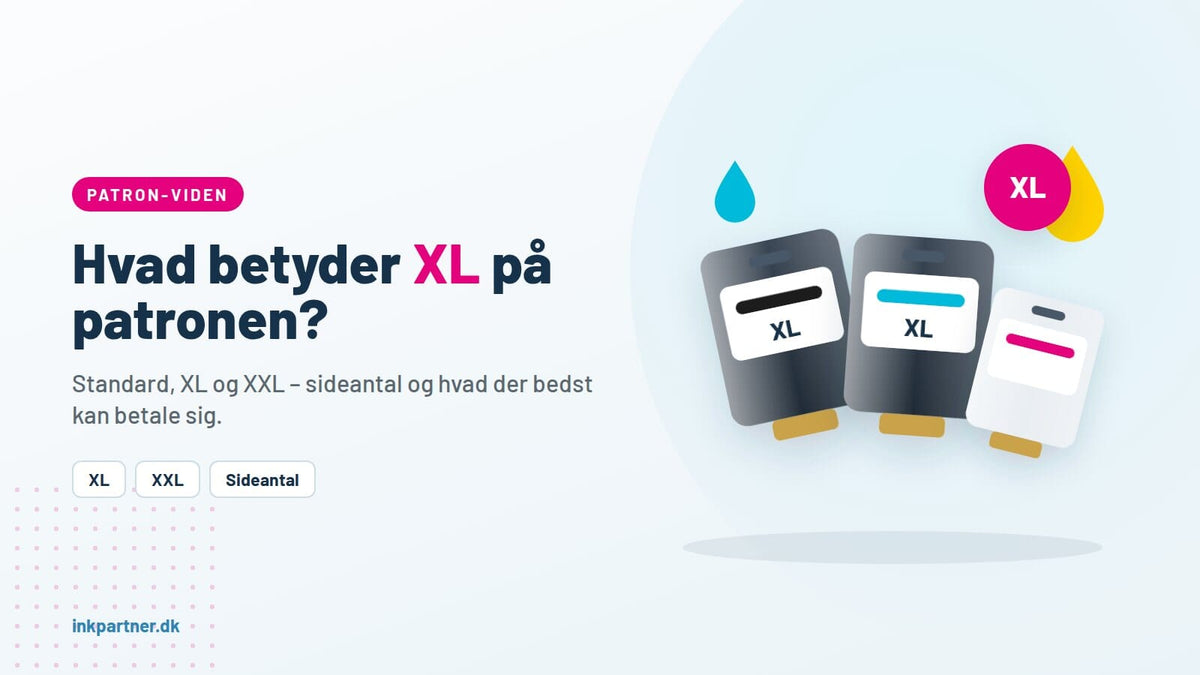 Standard, XL eller XXL-patron? Hvad betyder det, og hvad kan bedst betale sig