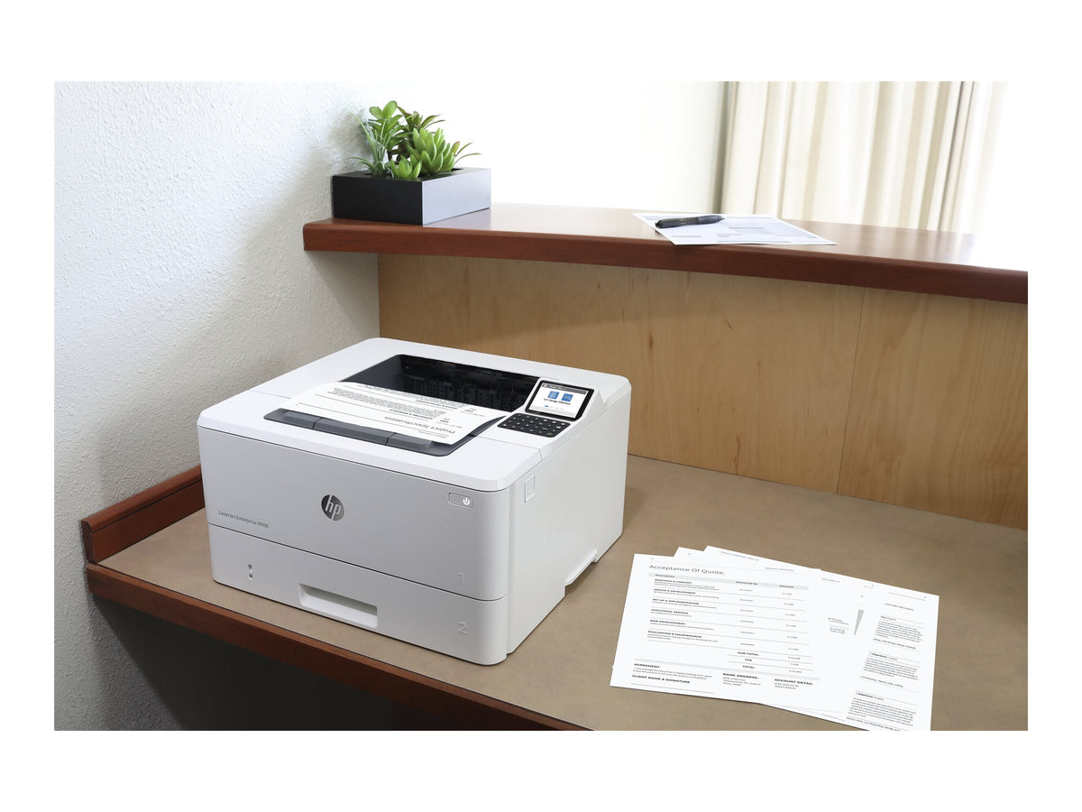 HP LaserJet Enterprise M406dn Sort/Hvid Laserprinter