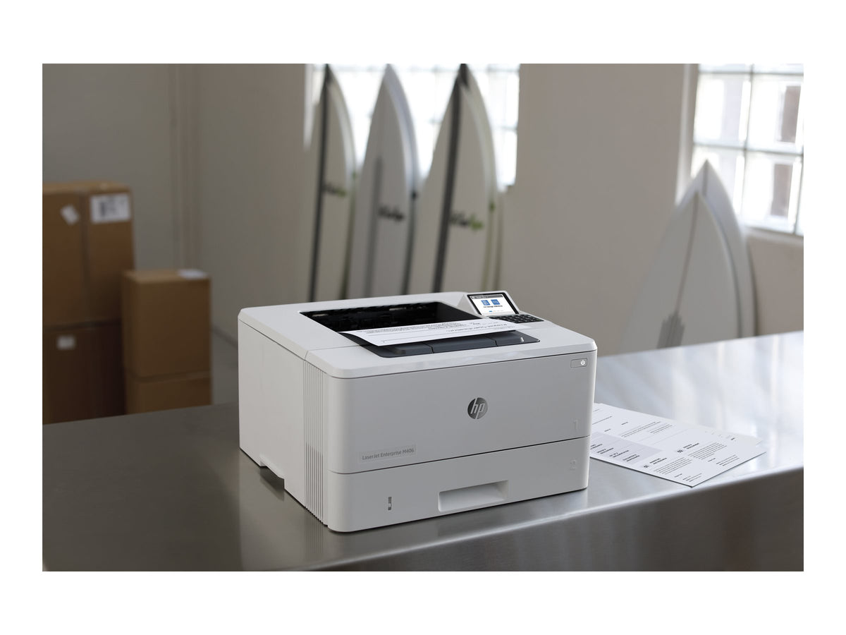 HP LaserJet Enterprise M406dn Sort/Hvid Laserprinter