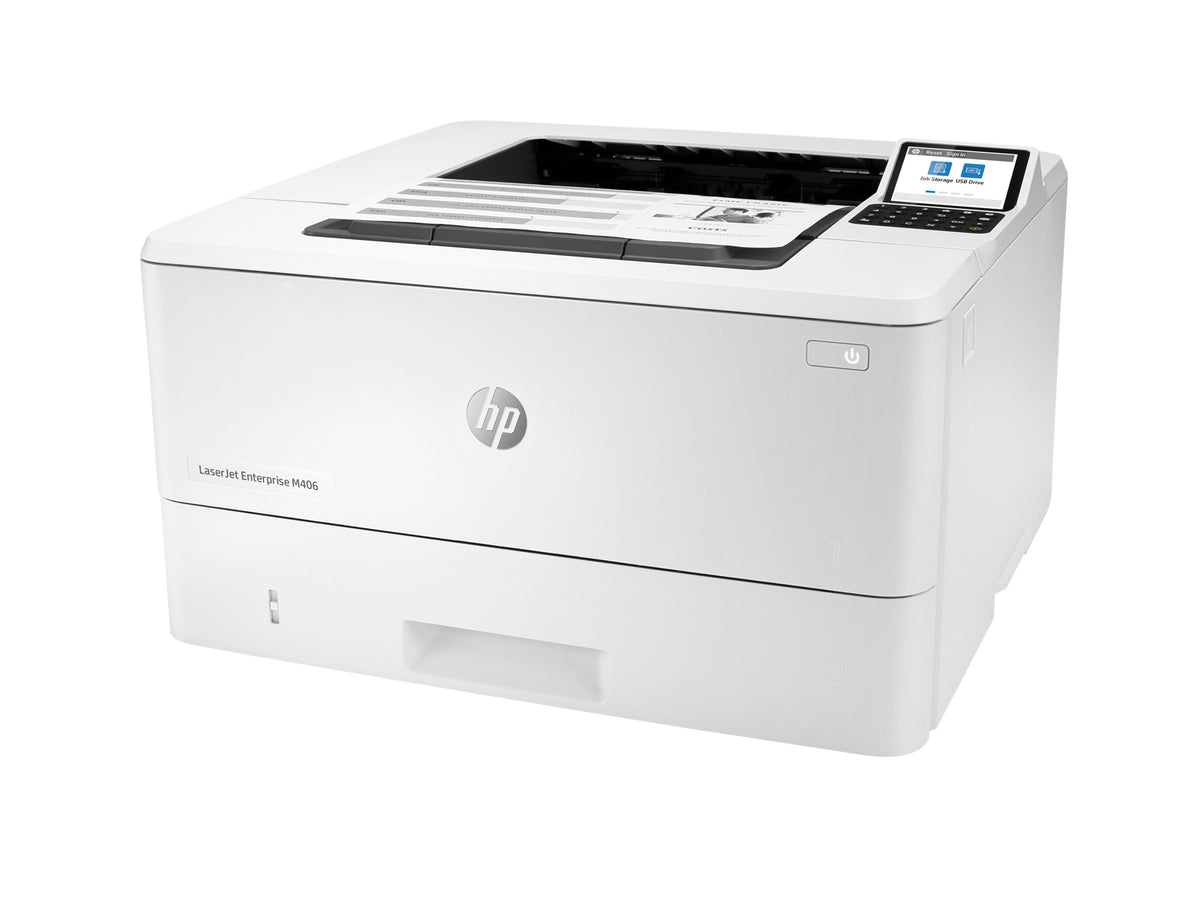HP LaserJet Enterprise M406dn Sort/Hvid Laserprinter