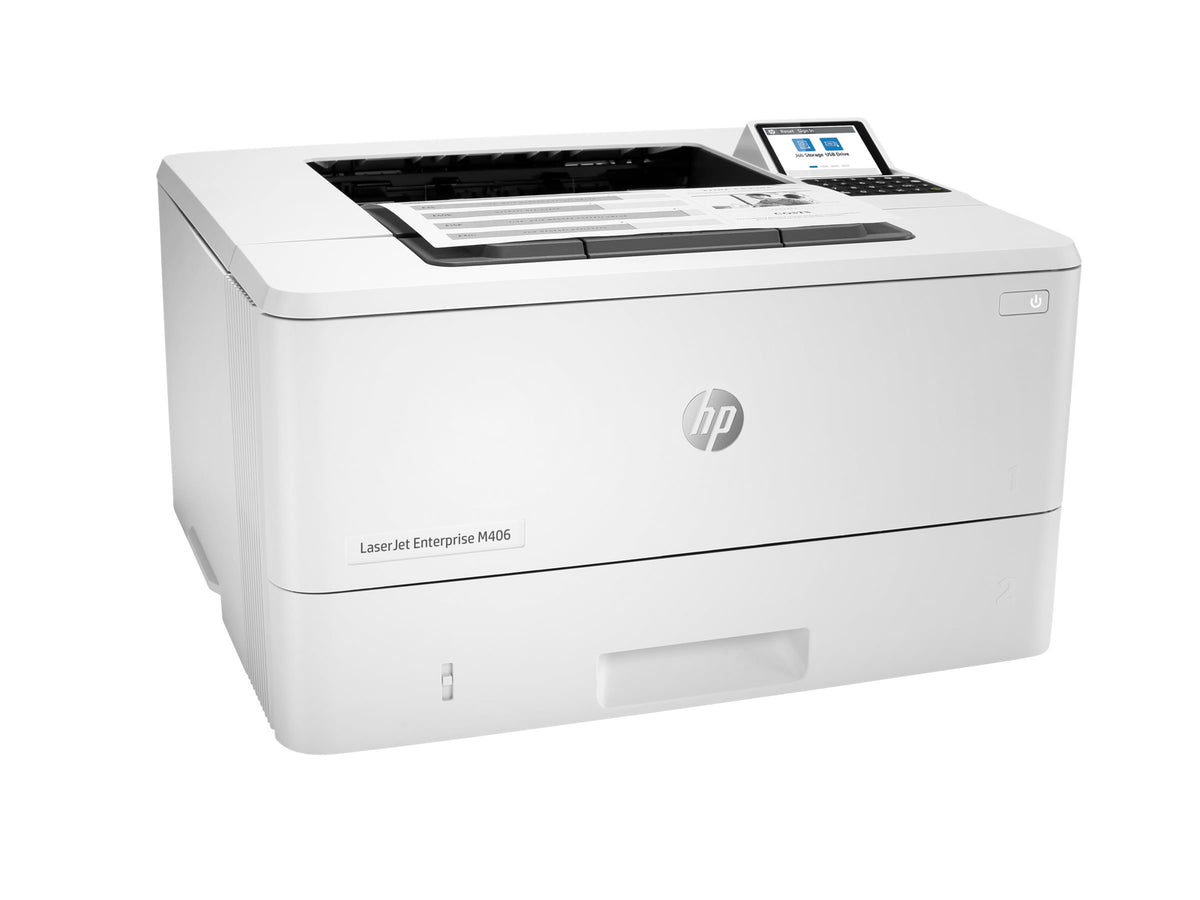 HP LaserJet Enterprise M406dn Sort/Hvid Laserprinter