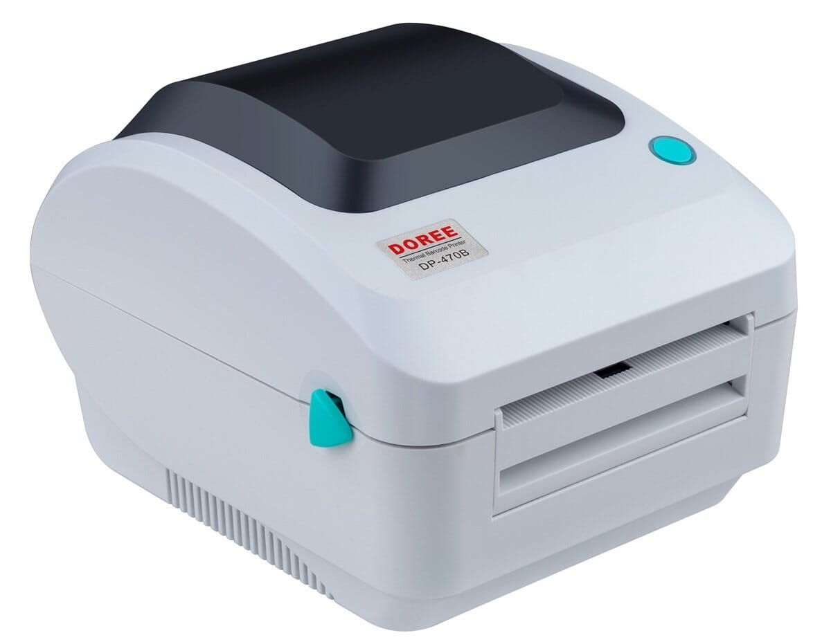 4 tommer direkte termisk etiketprinter, USB, Multi-media print