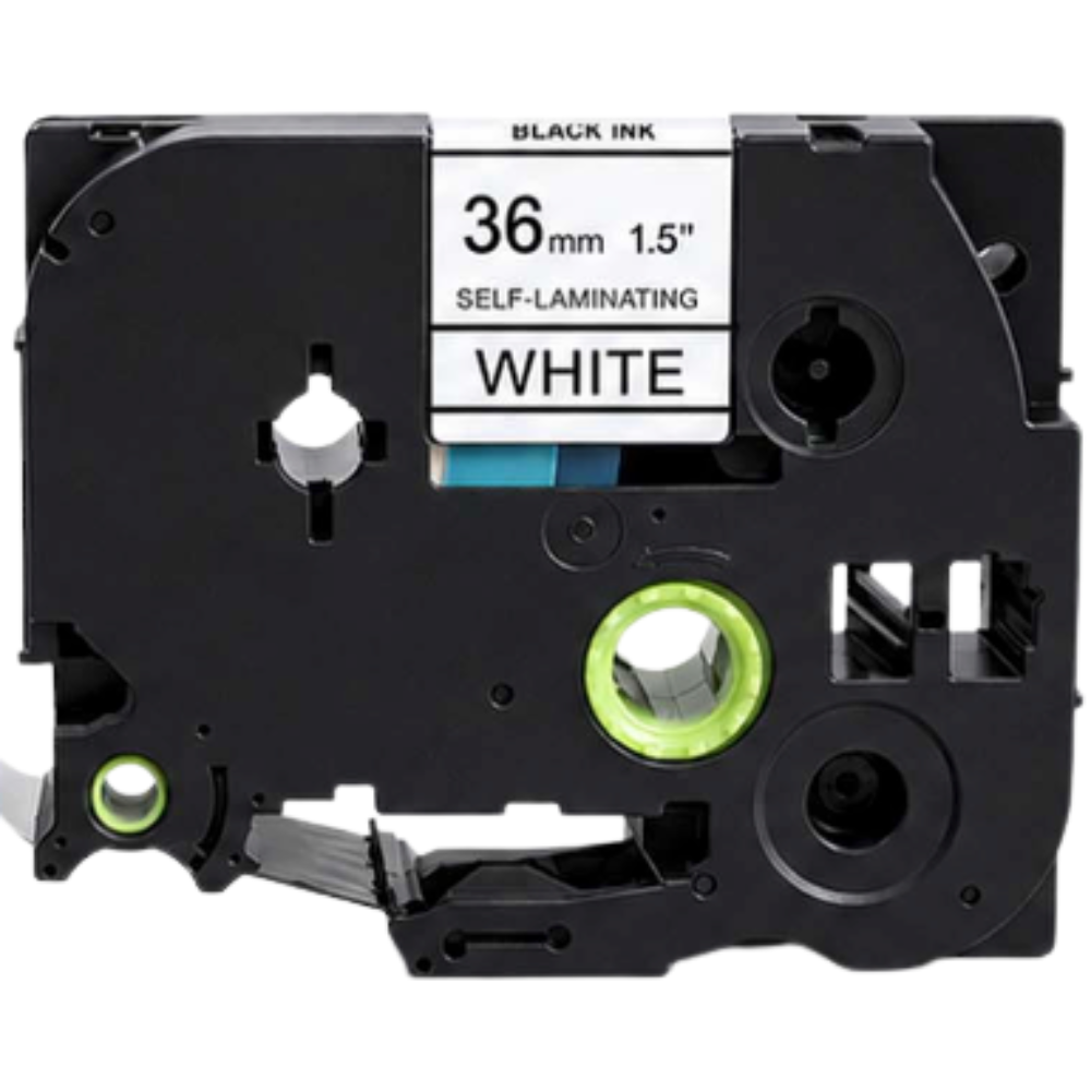 Brother TzeSL261 Selvlaminerede tape sort tekst på hvid – 36mm x 8m – Uoriginal