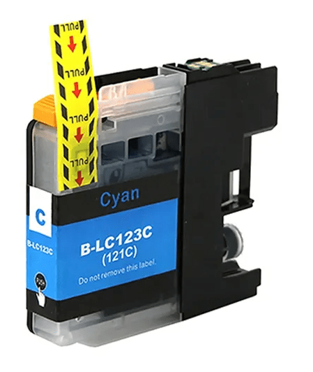 Brother LC123C cyan printerpatron 600 sider – alternativ – LC123C