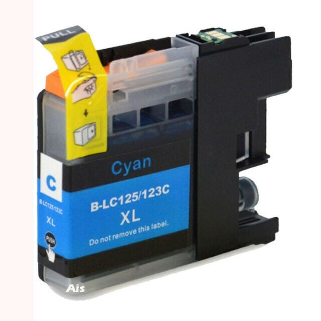 Brother LC125XLC cyan printerpatron 1.200 sider – alternativ – LC125XLC
