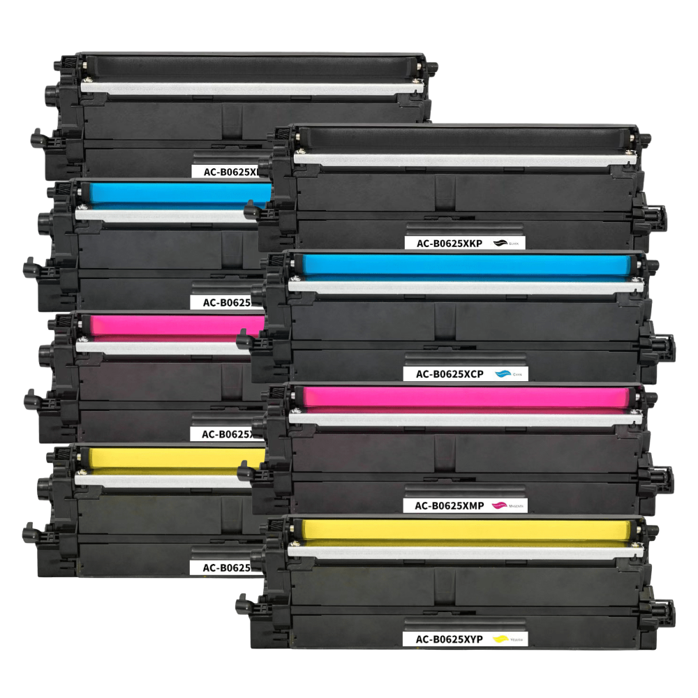 Pakke sæt Brother TN625 XL - 2x4 farver BK-C-M-Y - alternativ – 38.000 sider