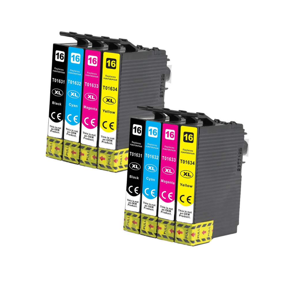 Pakke sæt Epson 16XL – 2 x 4 farver BK-C-M-Y – alternativ – 120 ml