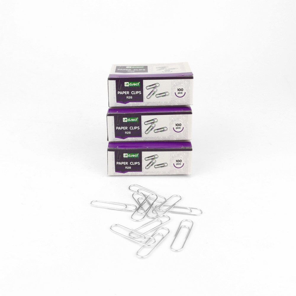 Papir Clips 28 mm, metal 1000 stk.