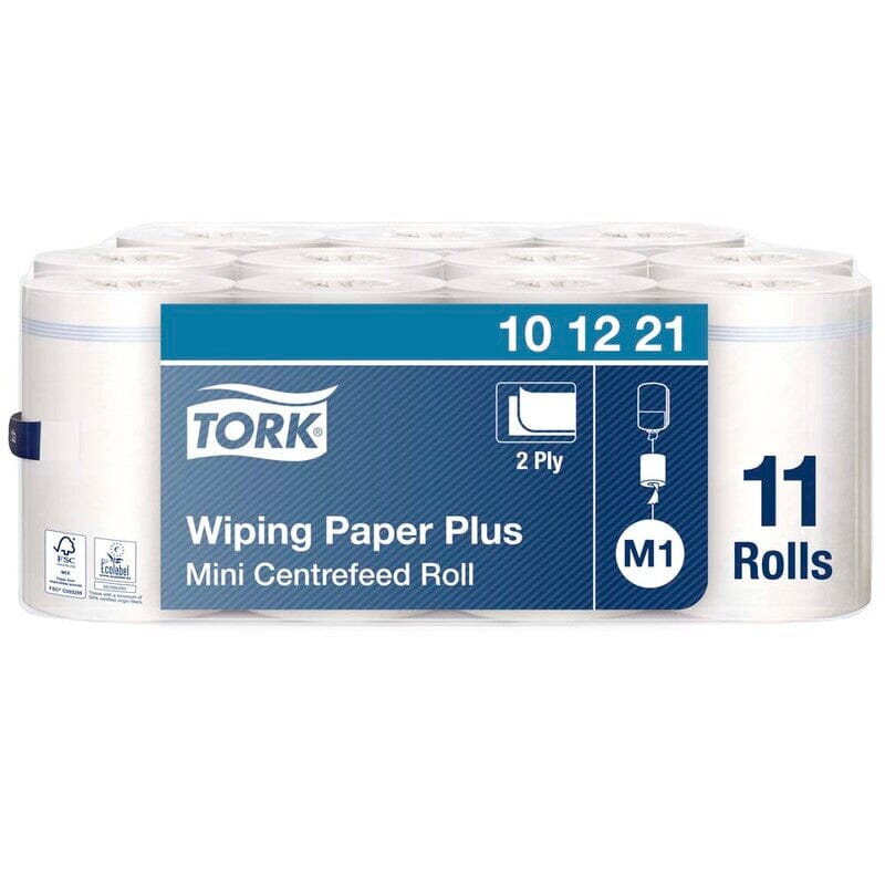 Tork Aftørringspapir Plus | 101221 | Centerfeed | Refill, 11 ruller