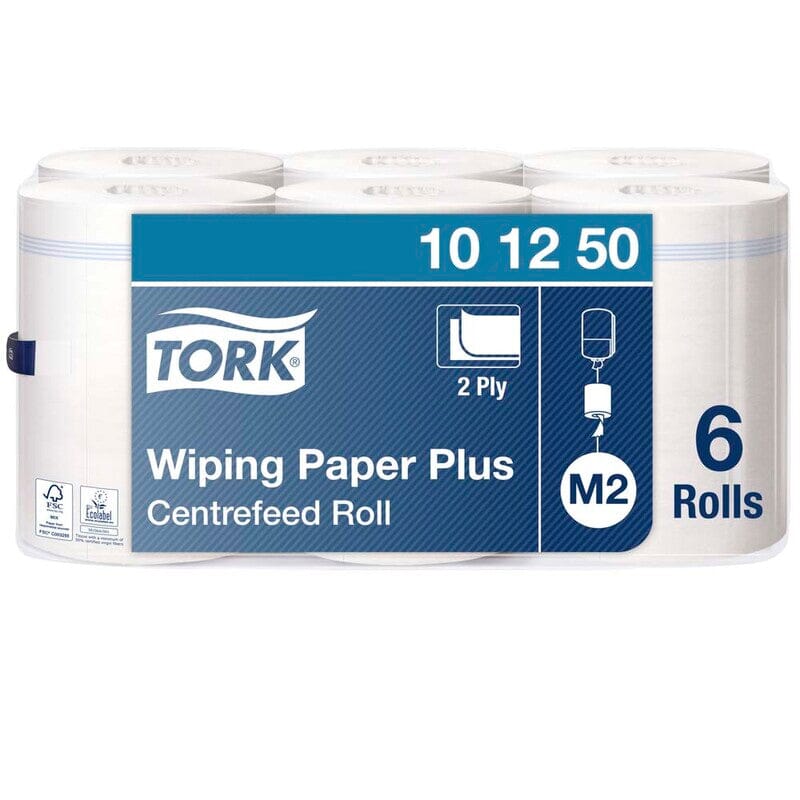 Tork Aftørringspapir Plus | 101250 | Centerfeed | Refill, 6 ruller